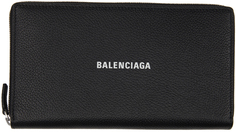 Черный кошелек Continental Cash Balenciaga
