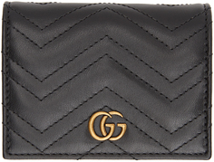 Маленький черный кошелек GG Marmont Gucci