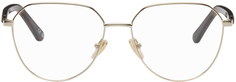 Золотые круглые очки Balenciaga