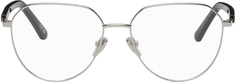 Серебряные и черные круглые очки Balenciaga