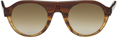 Коричневые солнцезащитные очки Linda Farrow Edition 63 C2 Dries Van Noten