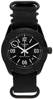 Черные пластиковые спортивные часы No.002 Ocean TOM FORD