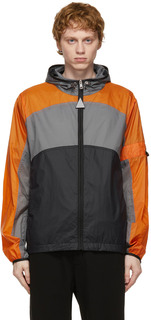 5 Moncler Craig Зеленая оранжево-серая куртка Clonophis Moncler Genius