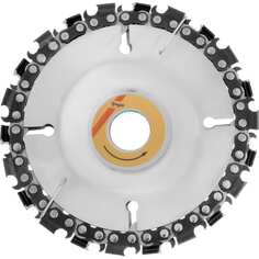 Цепной пильный диск для быстрой и плавной обработки дерева для УШМ ТУНДРА Tundra