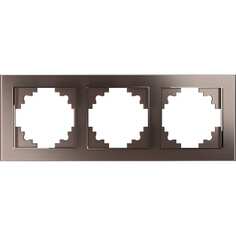 Горизонтальная трехместная рамка STEKKER