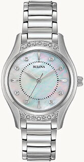 Японские наручные женские часы Bulova 96R216. Коллекция Diamonds