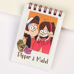 Блокнот а7 32 л на гребне dipper and mabel, гравити фолз Disney