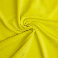 Отрез трикотажный для рукоделия, велюр, 45 х 50 см, цвет желтый Страна Карнавалия