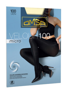 Колготки oms velour micro 100 avorio Omsa