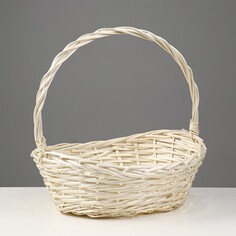 Корзина плетеная, 39х31х15/42 см, лоза NO Brand