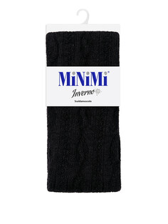 Гетры mini scaldamuscolo jacquard var. 4 480 (косичка) nero melange Minimi