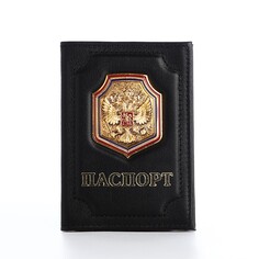 Обложка для паспорта, цвет черный NO Brand