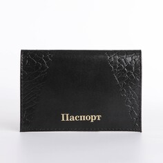 Обложка для паспорта, цвет черный NO Brand