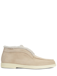 Ботинки замшевые на меху Santoni