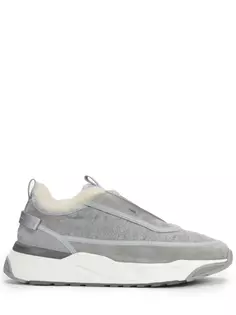 Кроссовки комбинированные на меху Santoni