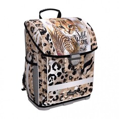 Школьные рюкзаки ErichKrause Ученический ранец с пластиковым дном ErgoLine Wild Cat