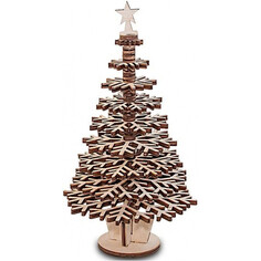 Конструкторы Конструктор Eco Wood Art деревянный 3D Ewa Елочка 41 деталь