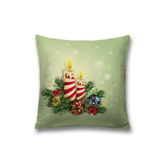 Наволочки JoyArty Наволочка декоративная на молнии Свечи с игрушками 45x45 см
