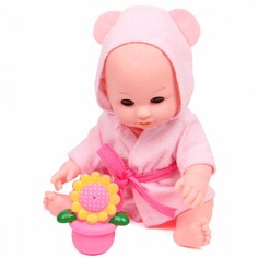 Куклы и одежда для кукол Lisa Jane Кукла-Пупс в розовом халатике с аксессуарами и звуками 30 см