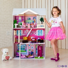Кукольные домики и мебель Paremo Деревянный кукольный домик Сицилия с мебелью (16 предметов)
