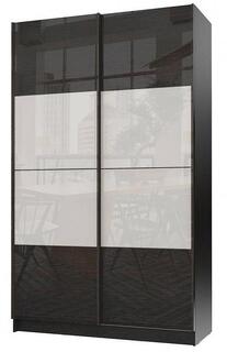 Шкаф-купе Марвин-3 1632 Дуб феррара/Белый глянец/Лён Bravo