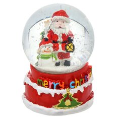 Фигурка декоративная Снежный шар, 6.5 см, свет,LED, батарейки, XM14-8