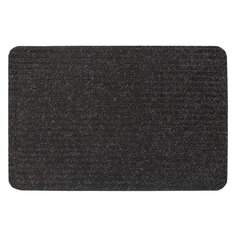 Коврик придверный, 40х60 см, прямоугольный, резина, с ковролином, черный, Soft, ComeForte, XTS-1001