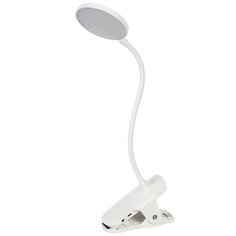 Светильник настольный 6 Вт, белый, абажур белый, Ultraflash, UF-747 C01, 14479, 3 уровня яркости