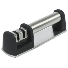 Точилка для ножей, нержавеющая сталь, 20.5х6х6.2 см, черная, Daniks, S-Z58310