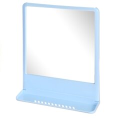 Зеркало 30х40 см, прямоугольное, светло-голубое, с полочкой, Berossi, Tokio, НВ 11508000