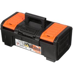 Ящик для инструментов, 16 , пластик, Blocker, Boombox, пластиковый замок, черный, оранжевый, BR3940