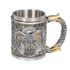 Кружка нержавеющая сталь, 460 мл, Орел, Y6-2141