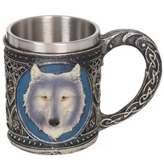 Кружка нержавеющая сталь, 460 мл, Волк, Y6-2138