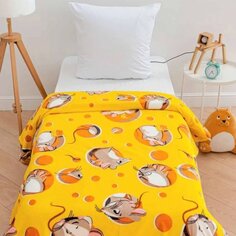 Плед детский 150х200 см, 100% полиэстер, FreeDom, Мыши в сыре, P0075010623