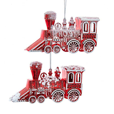 Игрушка елочная Kurt S.Adler поезд 6 см в ассортименте