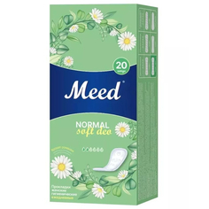 Прокладки женские гигиенические Meed Normal Soft Deo ежедневные целлюлозные 20 шт