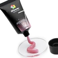 Bloom, Полигель №07 розовый с блестками, 15 мл