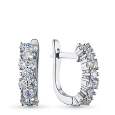 Серьги из белого золота э4712сг12141900_white ЭПЛ Даймонд