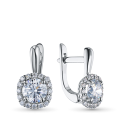 Серьги из белого золота э4712сг11200607_white ЭПЛ Даймонд