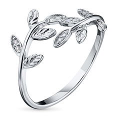 Кольцо из серебра э0612кц01157400_white ЭПЛ Даймонд