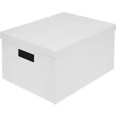 Коробка складная для хранения 27x35x20 см картон белый 2 шт Storidea
