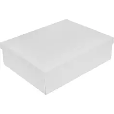 Коробка складная для хранения 27x35x10 см картон белый 2 шт Storidea