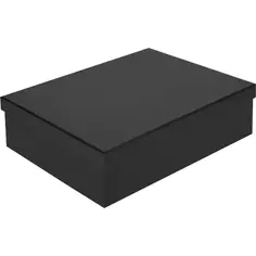 Коробка складная для хранения 27x35x10 см картон черный 2 шт Storidea