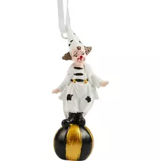 Елочная игрушка Erichkrause Decor "Клоун на шаре" 2x8x3 см мультикомпонентный материал мультиколор