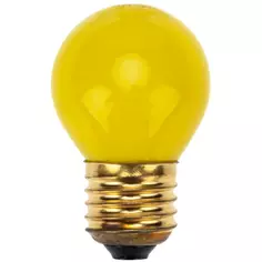 Лампа накаливания Neon-Night E27 230 В 10 Вт шар 70 лм желтый цвет света Без бренда