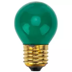 Лампа накаливания Neon-Night E27 230 В 10 Вт шар 70 лм зеленый цвет света