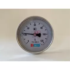Термометр погружной Метер 120 C 100 мм 1/2" шток 100 мм