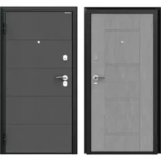 Дверь входная металлическая Оптим 88x205 см левая бетон Doorhan