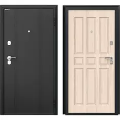 Дверь входная металлическая Оптим 98x205 см правая ясень ривьера Doorhan