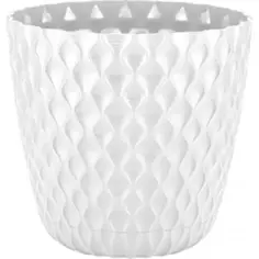 Горшок цветочный Ingreen Wave ø27 h25 см v10 л полипропилен белый